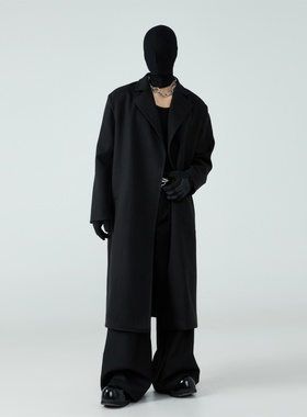 Without Me/FRKM SCD 无扣毛呢大衣加厚保暖冬季新款中长款风衣