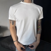 短袖 Without T恤 2024SS 春夏基础纯色圆领百搭弹力修身 BRG