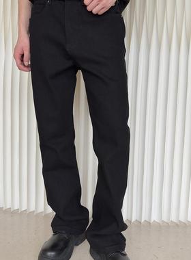 WithoutMe/kiayofistvoll复古黑色牛仔裤微喇宽松517弯刀修身微弹