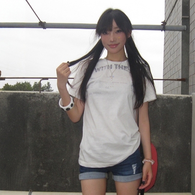 雪花棉微透凉感正肩修身基础短袖