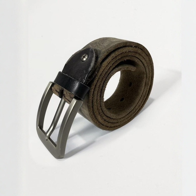 太极36孔头层牛皮做旧掉皮腰带