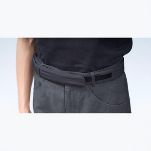 Without Me/ ETHEREAL PRODUCTION 25SS一体魔术贴棉里深灰腰带