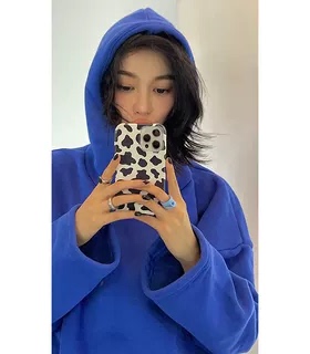 Without Me/MONBLACK宽松廓形Balaclava帽衫克莱因高克重卫衣加绒