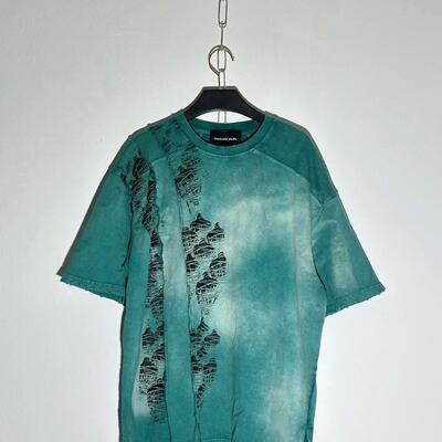 水洗做旧短袖T恤vintage