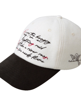 Without Me/Awakened Mars Zz天使羊毛刺绣棒球帽白色圆顶弯檐帽