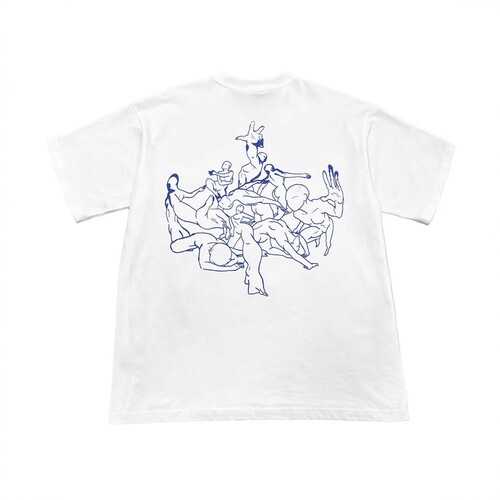 定制春夏人物线条印花os短袖