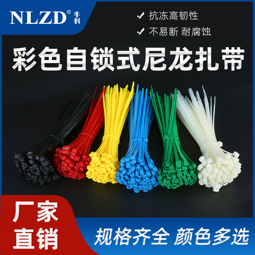 彩色自锁式环保尼龙扎带紧固耐用