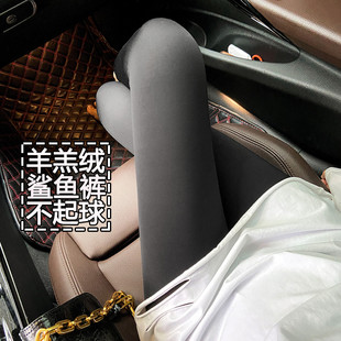 羊羔绒鲨鱼皮打底裤女外穿冬季加绒加厚高腰收腹保暖芭比裤瑜伽裤