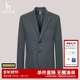 单西两粒扣西装 Hazzys哈吉斯秋季 休闲时尚 外套男羊毛西服商务上衣