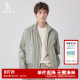 纯色时尚 宽松休闲立领夹克衫 潮流外套上衣 春秋季 Hazzys哈吉斯男装