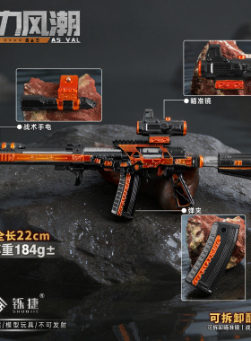 铄捷 三角洲周边 可拆卸模型AS VAL-动力风潮小枪玩具收藏摆件