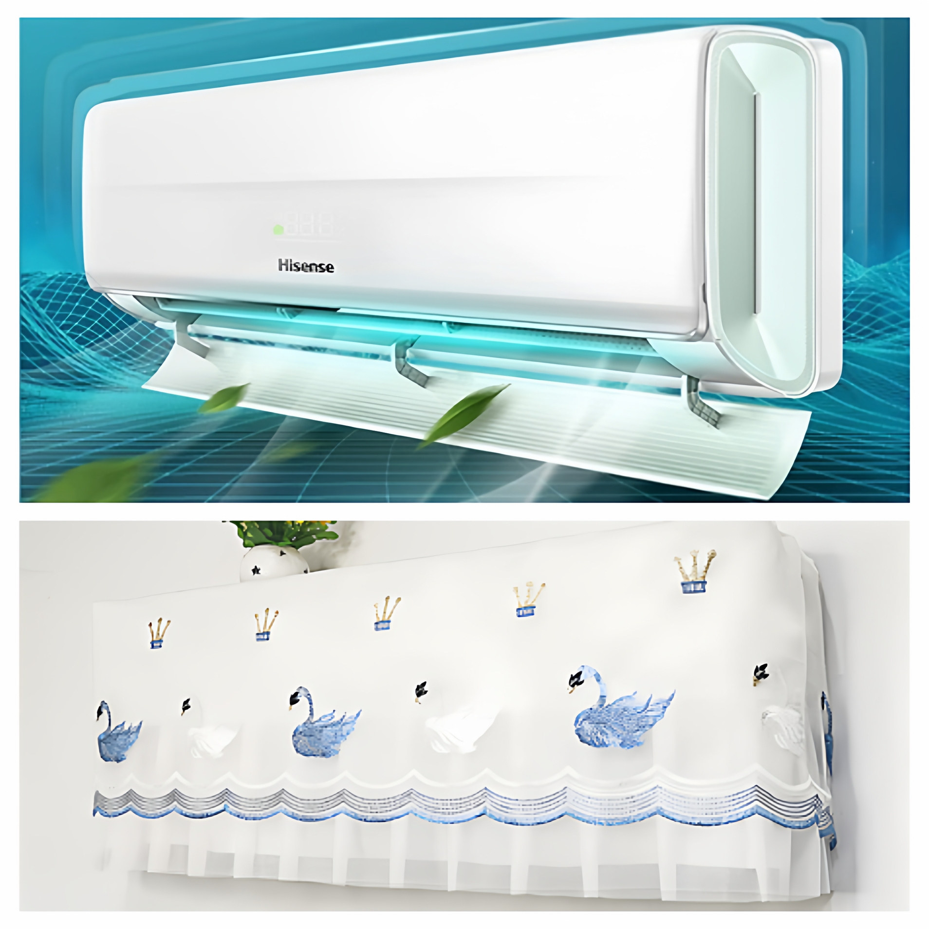 适用海信增氧新风壁挂式空调罩KFR-35GW/X690-X1挂机套防尘保护罩