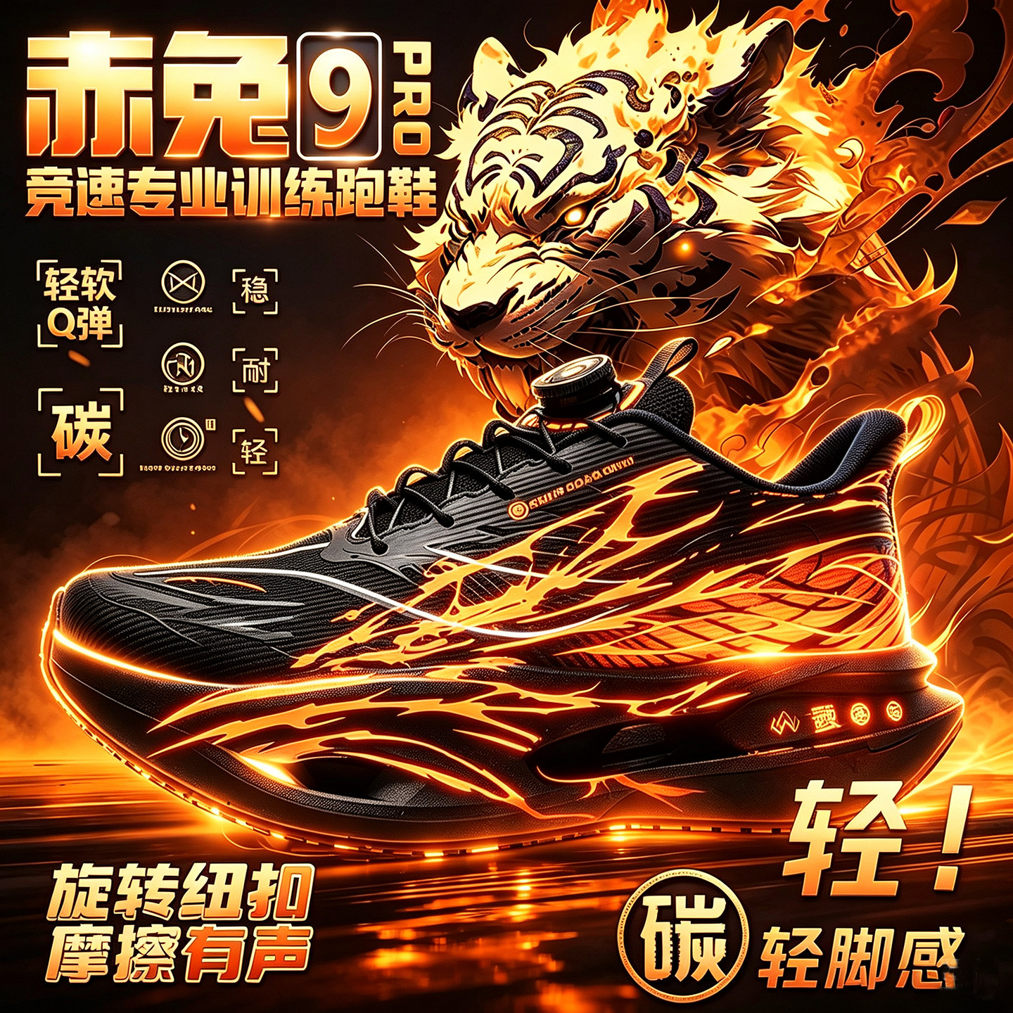 儿童鞋秋款赤兔9pro碳板