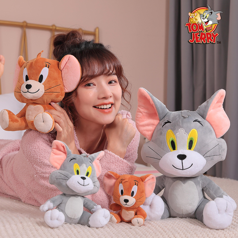 皓奇乐猫和老鼠毛绒玩具公仔可爱猫咪汤姆猫玩偶女生生日礼物挂件