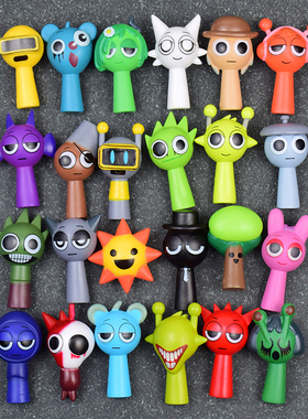 节奏盒子手办sprunki公仔西蒙瑞迪阶段雷格音乐模型玩具游戏周边