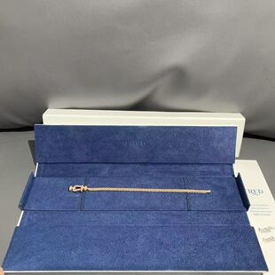 二手99成新Fred斐登弗雷德18k黄金满钻马蹄扣中号大气手链