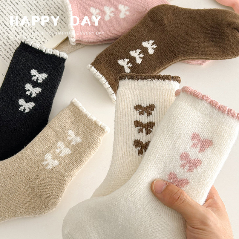 女童袜子加绒加厚冬季纯棉花边儿童厚袜子毛圈袜秋冬保暖袜毛巾袜,童装/婴儿装/亲子装,儿童袜子(0-16岁),淘宝优惠券,粉丝福利购,淘宝优惠卷