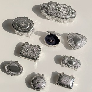 LIVETAI欧式电镀银首饰收纳盒家用珠宝饰品戒指盒送闺蜜装饰摆件