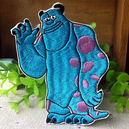 苏利文 怪兽电力公司 怪兽大学 可爱卡通布贴 衣服补丁贴 7x9.5cm