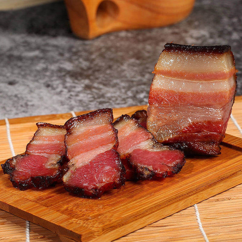 正宗熏肉川味湘味特产柴火农家自制烟熏五花腊肉后腿散装腊味咸肉