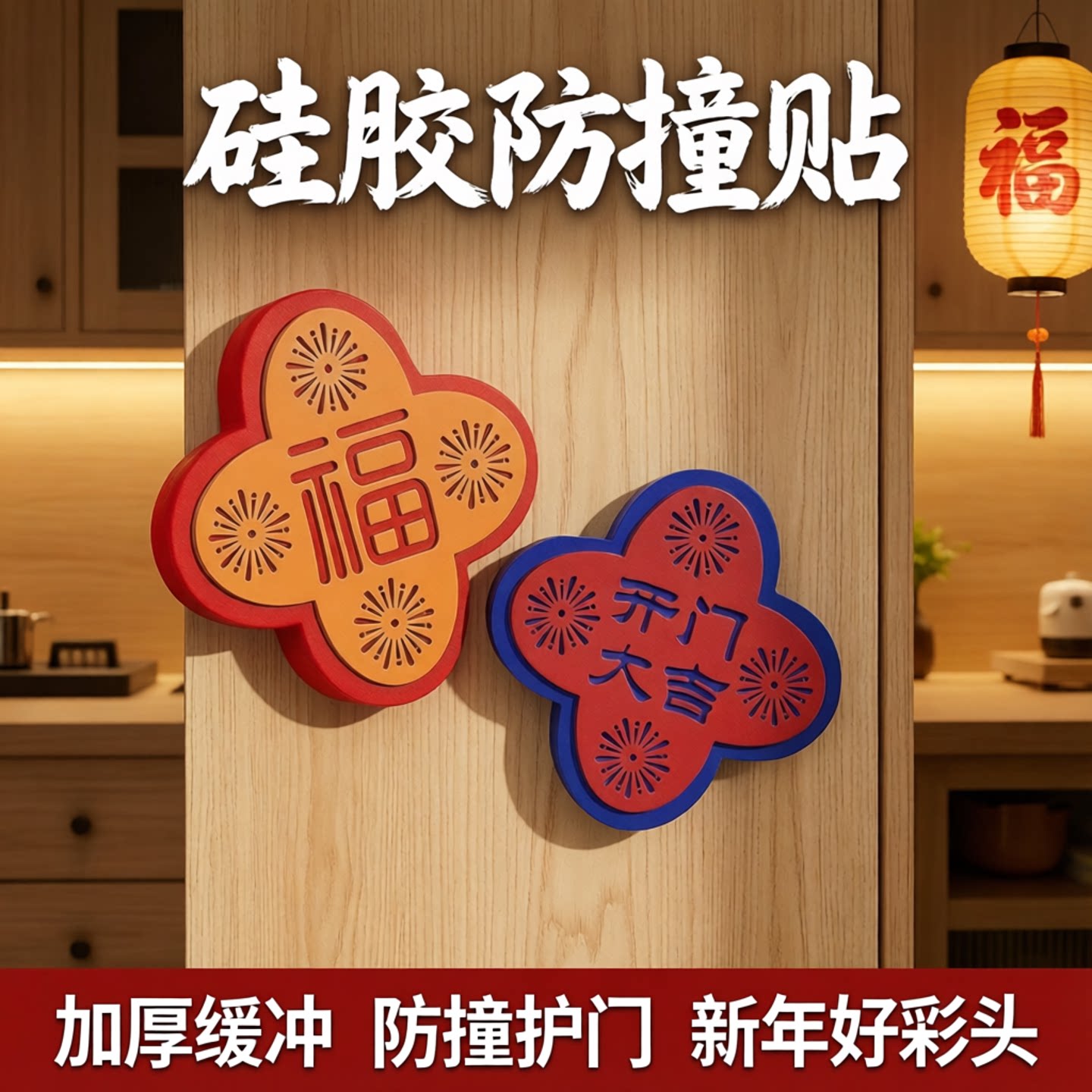 硅胶防撞贴墙面防碰撞缓冲垫图片
