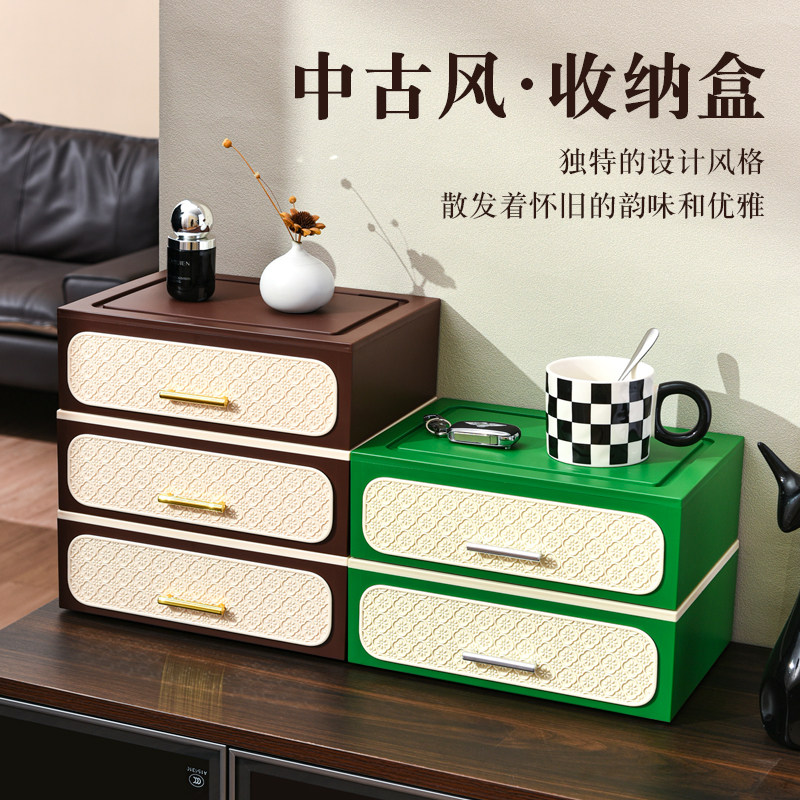 玄关收纳盒复古客厅入户门鞋柜图片