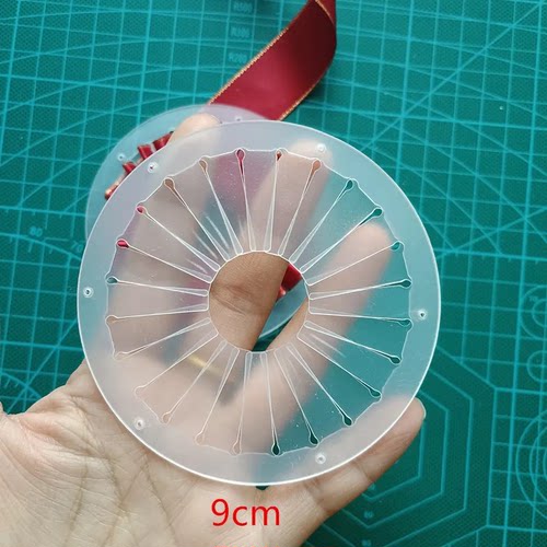 9cm/12cm/15cm吧唧托制作器丝带打褶工具徽章托痛包DIY手工配件