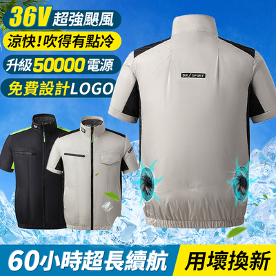 夏天风扇衣服降温空调工人