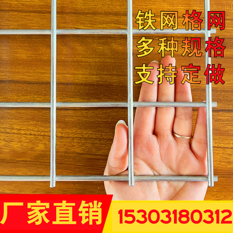 镀锌铁丝网电焊网片围栏小孔加粗狗笼养殖建筑钢筋网格网钢丝防护