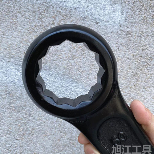 重型敲击梅花大扳手工业级单头敲击24 27 36 41 46 50 55 60 65扳