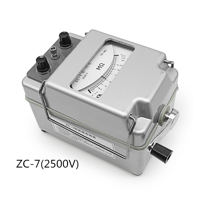 上海西利光 ZC25-3/500/1000V指针绝缘电阻测试仪手摇2500V兆欧表