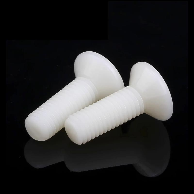 m2.5 m3 m4白色尼龙螺丝m5m6m8 塑料沉头螺钉 平头十字绝缘螺丝钉