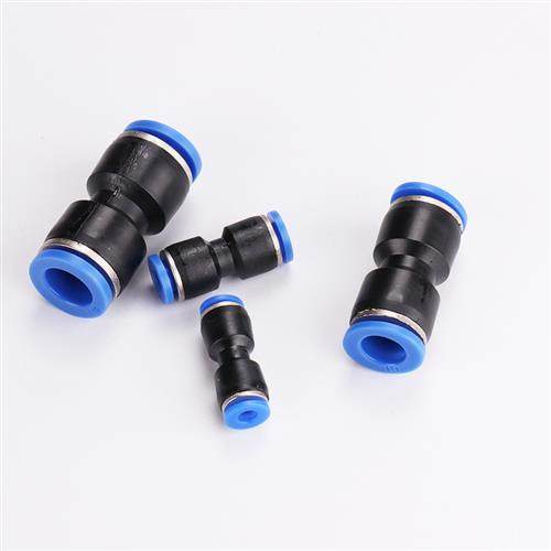 气管快速接头变径接头亚太快插气动6转8 12 16mm汽管三通气路快接