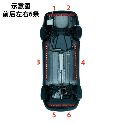 捷豹XEL底盘灯XFL汽车fpace专用XJL氛围ftype流光跑马呼吸灯改装