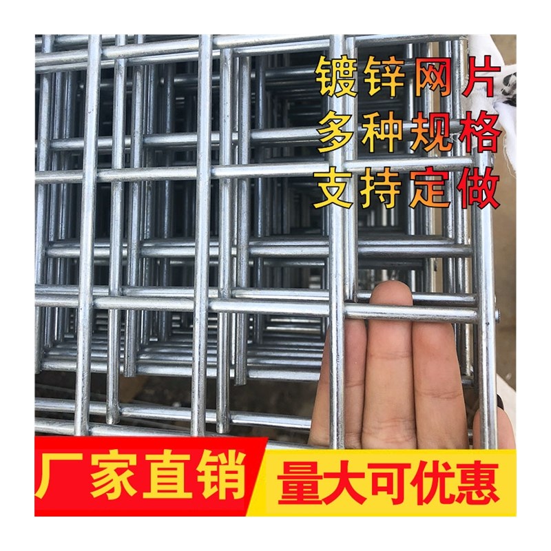 镀锌铁丝网片围栏小孔加粗养殖网狗笼养殖建筑钢筋长孔网格网钢丝