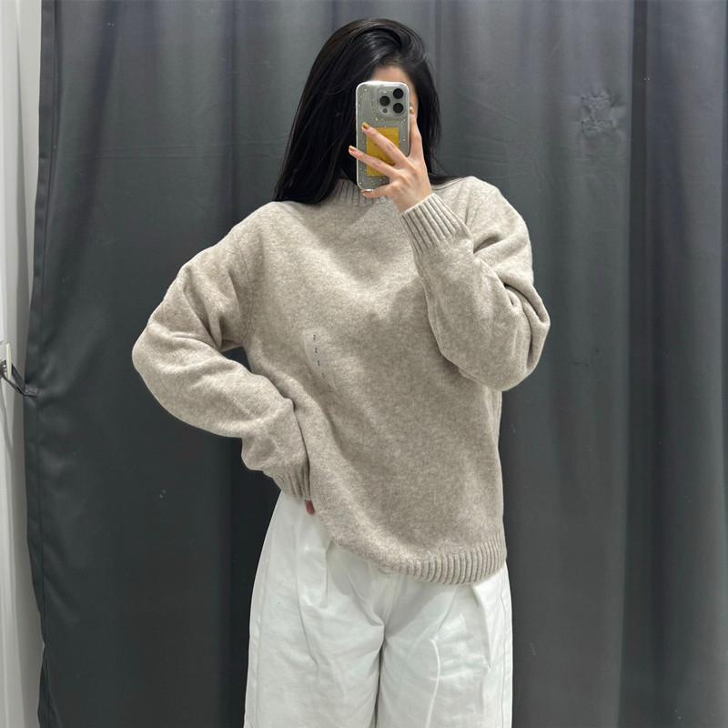 thumbnail for Daily Order! Men&#039;s and Women&#039;s Soufflé Round-Neck Knitwear Sweater Base Shirt for Outerwear Casual Wear Y471229