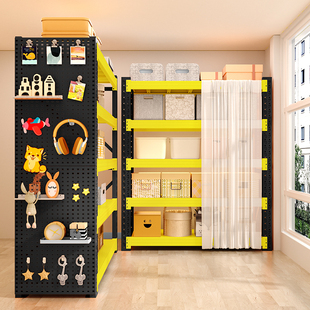 带防尘帘家用货架多层置物架落地超强承重客厅阳台置物架收纳层架