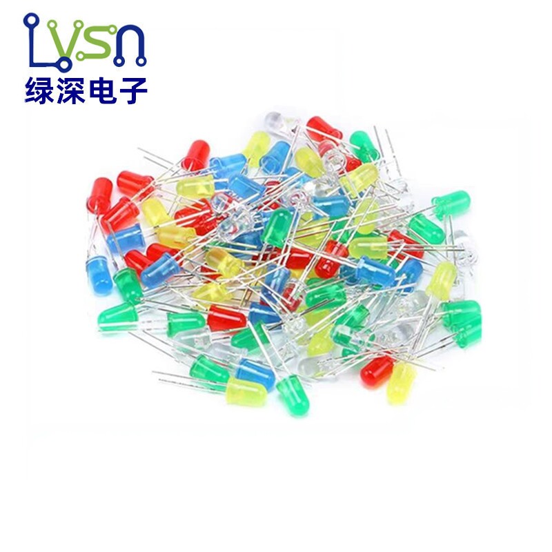 led灯泡发光二极管直插灯珠图片