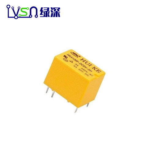 绿深HK4100F-DC5V-SHG SRS-5VDC-SL 4100-5V 六脚继电器