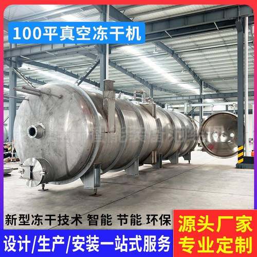 100平方山楂玉米粒冻干机薯条锅巴自动化脱水冻干设备复水性好