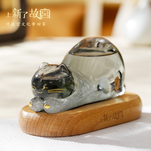 上新了故宫御猫天气瓶预报风暴瓶摆件小夜灯文创女朋友生日礼物