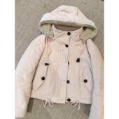 新款 雪国精灵 baby粉少女甜嗲感小个子穿搭连帽保暖棉服冬季 女