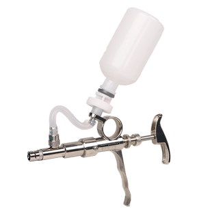 5ml连续注射疫苗器 可调针筒兽用金属不锈钢油苗注射针器鸡用猪用