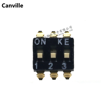 Canville DSIC03LSGET 间距2.54mm-3P 二位开关 拨码 贴片 高推KE