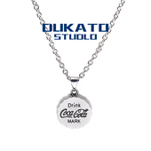 DUKATO可口可乐瓶盖项链新品 钛钢潮土酷学生吊坠男嘻哈情侣饰品女
