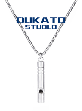 DUKATO2023新品钛钢口哨吊坠嘻哈个性男女潮ins街头简约风格项链