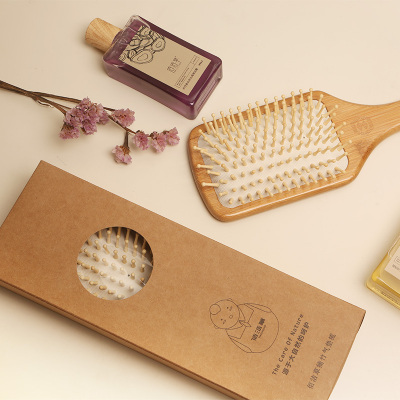 佰洁草气垫按摩楠竹木梳子