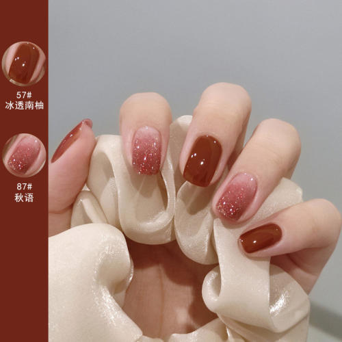 透明裸色脚指甲油免烤持久快干