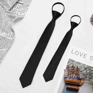 黑色领带女款jk日系学院风免打衬衫制服配饰蝴蝶结领结男生dk手打