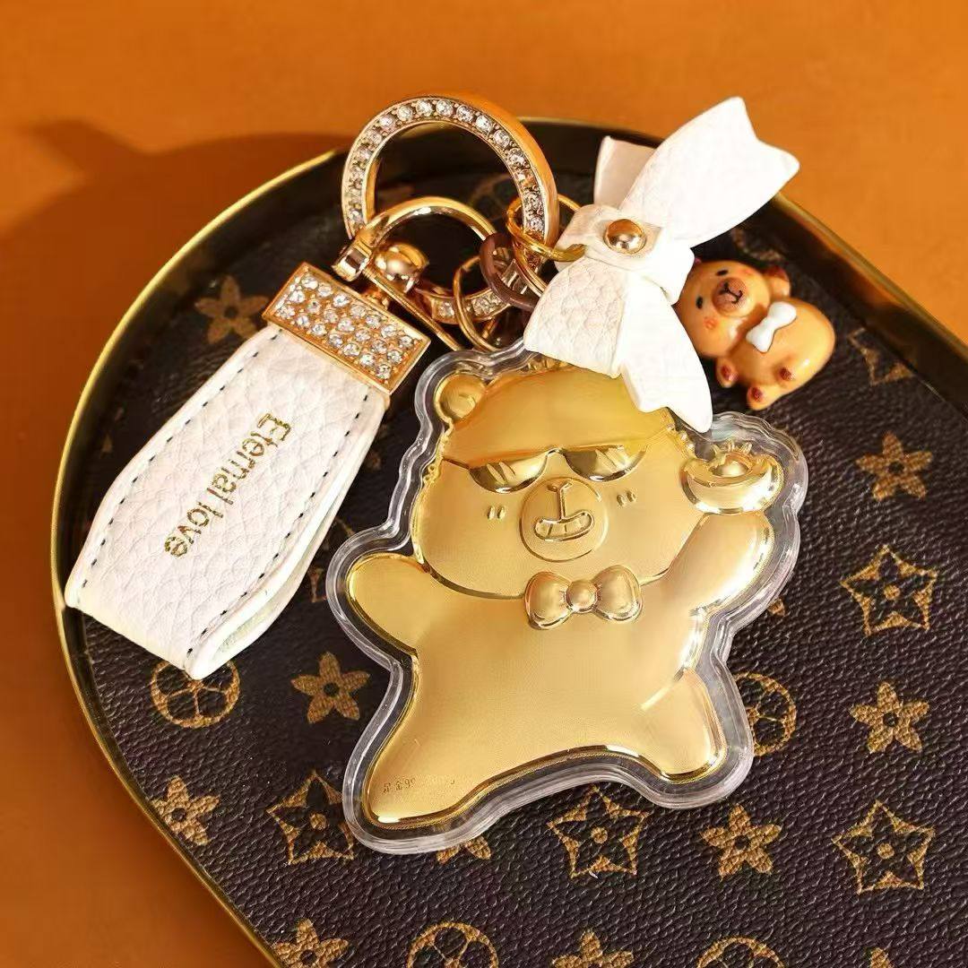 足金999黄金炫酷暴富熊手机链钥匙扣包挂件传统新年送礼,节庆用品/礼品,钥匙扣,淘宝优惠券,粉丝福利购,淘宝优惠卷